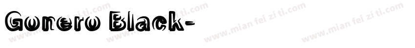 Gonero Black字体转换